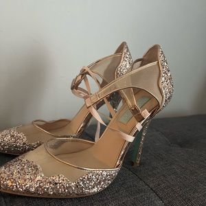 Betsy Johnson Glitter heels